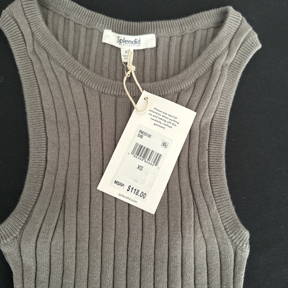 NWT Splendid Ribbed Sweater Tank - Picture 2 of 3